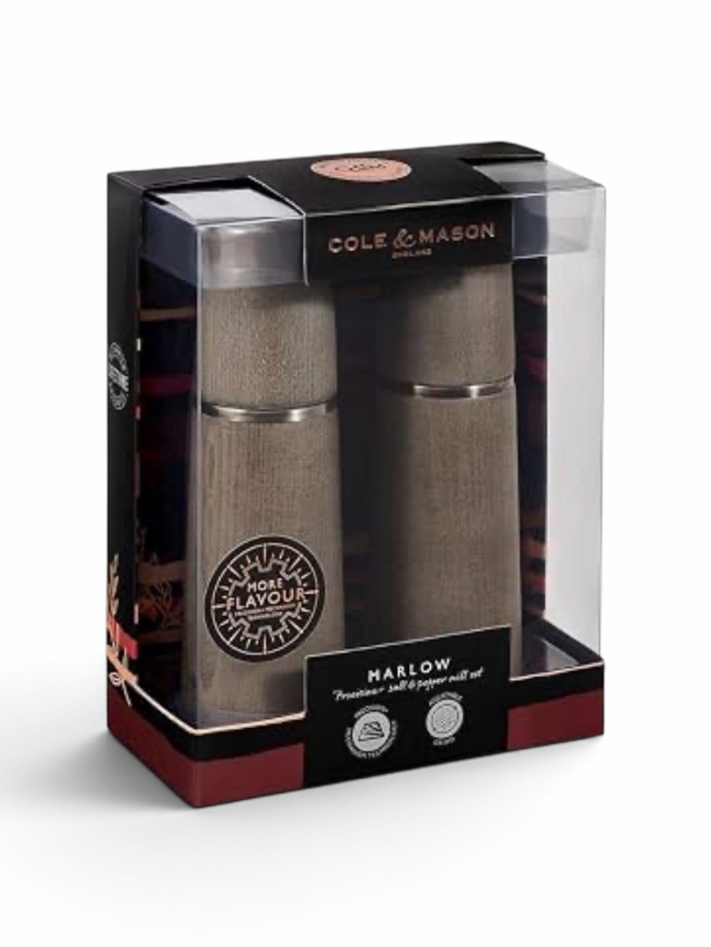 Cole & Mason Marlow Precision+ Salt & Pepper Mill Set NWT